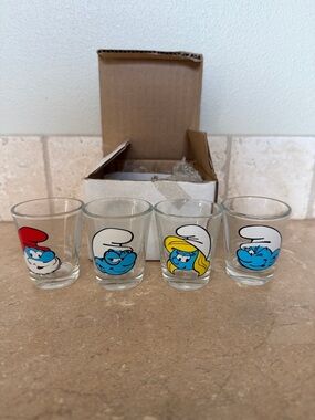 Smurf Shot Glasses 2011 NEW